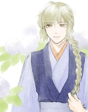 弁慶と紫陽花。
